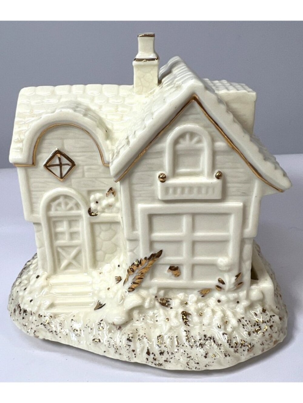Vintage Ceramic Music Box House By St. Nicholas Square